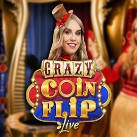 Crazy Coin Flip slot icon by Evolution, available at Seven Casino
