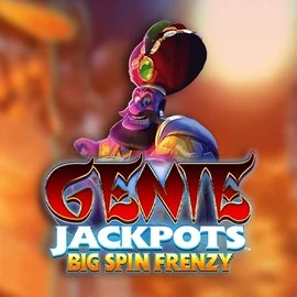 Official Jackpots logo: Genie Jackpots: Big Spin Frenzy by Blueprint Gaming at Seven Casino