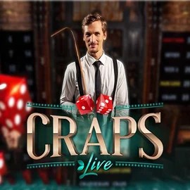 Official Live Casino logo: Live Craps by Evolution at Seven Casino
