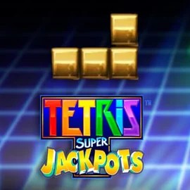 Tetris Super Jackpots slot visual from WMS available on casinoseven.at